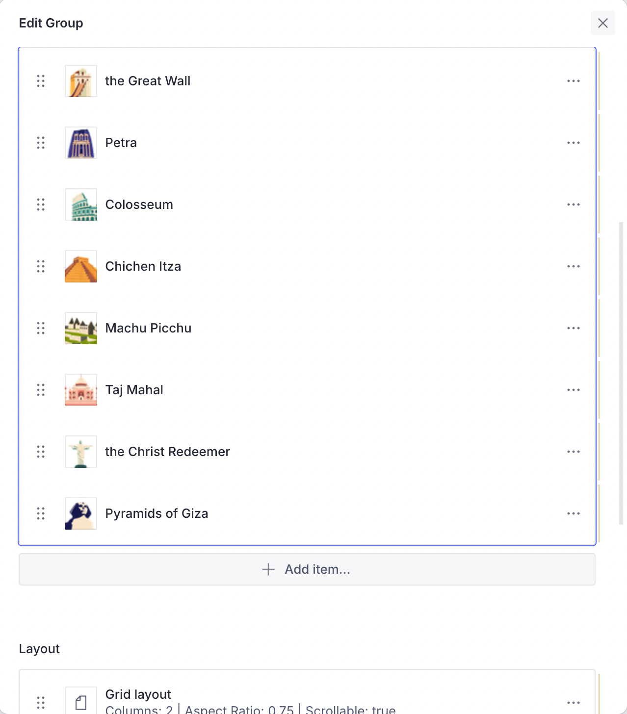 Locate the Taj Mahal Card on the CMS